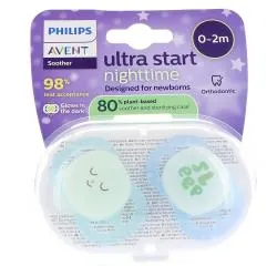 AVENT Ultra Start Nighttime 0-2 mois lot de 2