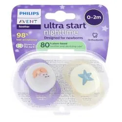 AVENT Ultra Start Nighttime 0-2 mois lot de 2