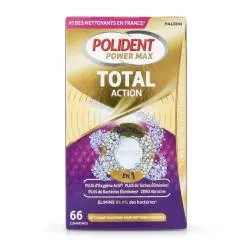POLIDENT Power Max Total Action x66 Comprimés