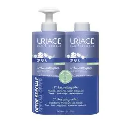 URIAGE 1ers Soins bébé - 1ère Eau Nettoyante lot de 2x500ml
