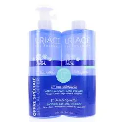 URIAGE 1ers Soins bébé - 1ère Eau Nettoyante lot de 2x500ml