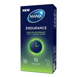 MANIX Endurance Préservatifs avec gel retardant x10
