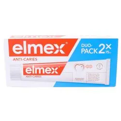 ELMEX Dentifrice anti-caries original lot de 2 x 75 ml