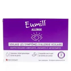 EUMILL Allergie Gouttes occulaires 10 unidoses de 0,5 ml