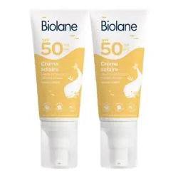 BIOLANE Crème Solaire Bébé SPF50+ Lot 2 x 50ml