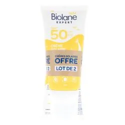 BIOLANE Crème Solaire Bébé SPF50+ Lot 2 x 50ml