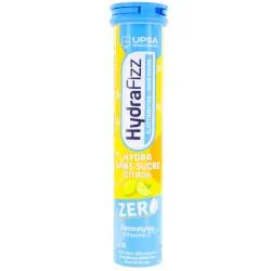 UPSA Hydrafizz Hydra Sans Sucre Goût Citron x16 Comprimés