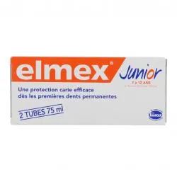 ELMEX Dentifrice Elmex Anti-Caries Junior 6-12 ans lot de 2 tubes 75ml