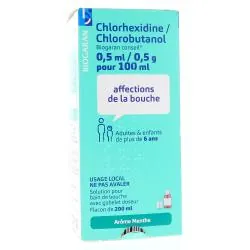 BIOGARAN Chlorhexidine/chlorobutanol Affections de la bouche 200ml