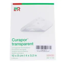LOHMANN & RAUSHER Curapor Transparent Pansement Chirurgical 5 pièces 10x8 cm