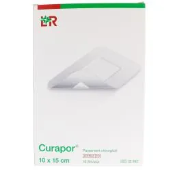 LOHMANN & RAUSHER Curapor Pansement Chirurgical 10 pièces 10x15 cm