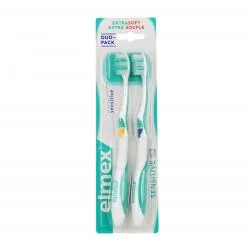ELMEX Sensitive brosse à dents extra souple lot de 2