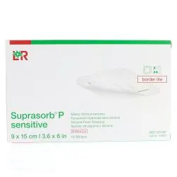 LOHMANN & RAUSHER Suprasorb P Sensitive Pansement Hydrocellulaire Siliconé boite de 10 9 x 15 cm