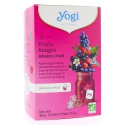 YOGI TEA Infusions à Froid Fruits Rouges bio x15 sachets