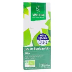 WELEDA Jus de bouleau bio lot 2 x 200ml