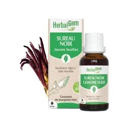 HERBALGEM Concentré du bourgeons frais - Sureau noir jeunes feuilles bio 30ml