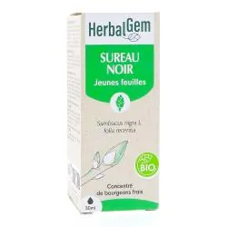 HERBALGEM Concentré du bourgeons frais - Sureau noir jeunes feuilles bio 30ml