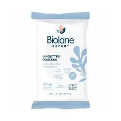 BIOLANE Expert - Lingettes Douceur à la glycérine hydratante x10
