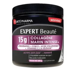 FORTE PHARMA Expert Beauté - Collagène Marin Intense+ 15g Goût pêche-cassis 300g