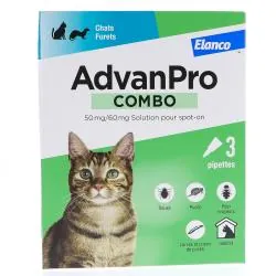 ELANCO AdvanPro Combo chat et furet x3 pipettes