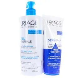 URIAGE Eau thermale - Lait velouté corps lait 500ml + crème lavante 200ml offerte