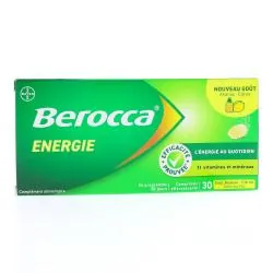BEROCCA Energie goût Ananas Citron x30 comprimés effervescents
