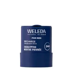 WELEDA For Men - Déodorant Stick Rechargeable Eucalyptus Menthe Poivrée recharge
