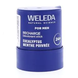 WELEDA For Men - Déodorant Stick Rechargeable Eucalyptus Menthe Poivrée recharge