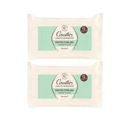 CAVAILLES Protection 48h - Lingettes déodorant Amande fleurie 2x15