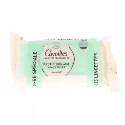 CAVAILLES Protection 48h - Lingettes déodorant Amande fleurie 2x15