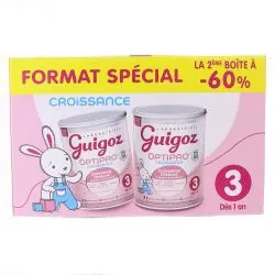 GUIGOZ Optipro Lait de Croissance 3ème âge lot de 2 x 780g