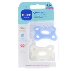 MAM Comfort Sucettes 2-6 mois x2 blanc