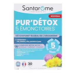 SANTAROME Pur'Detox 5 Emonctoires x30 gélules