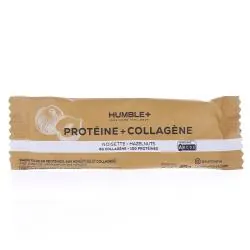 HUMBLE+ Barre Protéine + Collagène saveur noisette 45g
