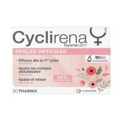 3C PHARMA Cyclirena - Règles difficiles x15 comprimés