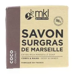 MKL Savon De Marseille Solide Surgras Huile De Coco 100g