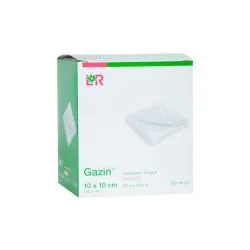 LOHMANN & RAUSHER Gazin - Compresses de Gaze Stériles Tissées 50 sachets - 10 x 10 cm