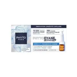 PHYTO Phytocyane Intensive+ - Traitement Anti-Chute de Cheveux Progressive Homme 12 fioles