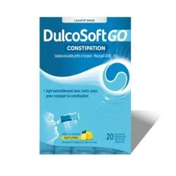 DULCOSOFT Go Constipation Laxatif Doux x20 sachets unidoses gout citron
