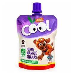 BABYBIO Cool fruits - Gourdes La Pat's Patrouille pomme mangue ananas 1 unité de 90g