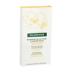 KLORANE Epilation - Bandelettes de cire froide à l'amande douce 6 bandes