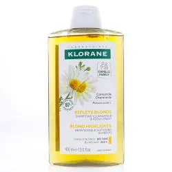 KLORANE Camomille - Shampooing cheveux blonds flacon 400ml
