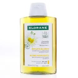 KLORANE Camomille - Shampooing cheveux blonds flacon 200ml