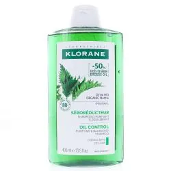 KLORANE Séboréducteur - Shampooing purifiant et équilibrant à l'Ortie bio 400ml