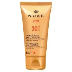 NUXE Sun SPF30 crème délicieuse visage haute protection tube 50ml