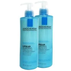 LA ROCHE-POSAY Lipikar surgras 2 flacons pompe x 400ml