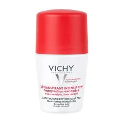 VICHY Détranspirant intensif 72h transpiration exessive roll'on 50ml