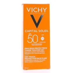 VICHY Capital Soleil - Emulsion Protectrice Visage toucher sec 50ml