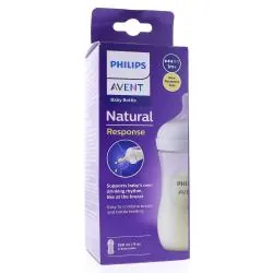 AVENT Biberon Natural response biberon tétine silicone transparent