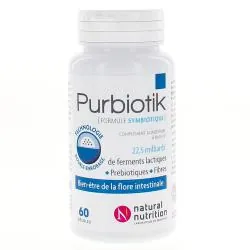 NATURAL NUTRITION Purbiotik 30 gélules 60 gélules